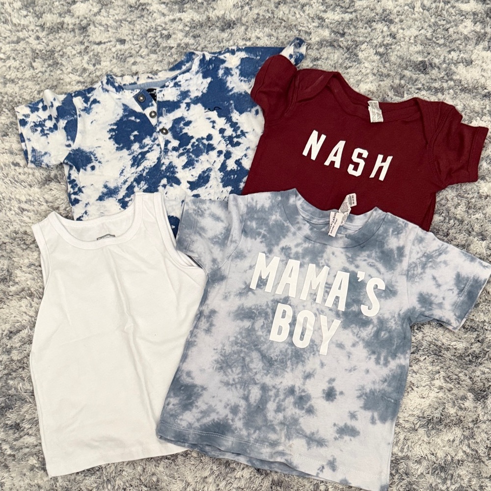 Blue Tie-Dye Kids Shirt